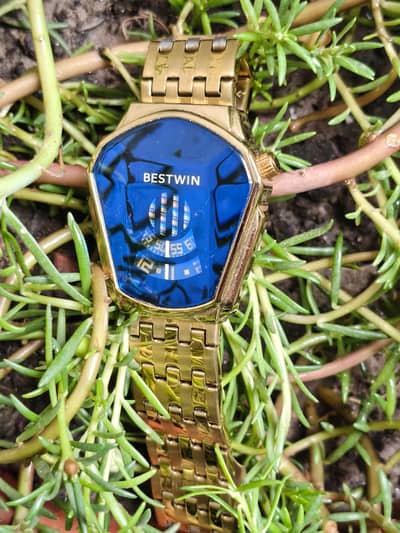 Original Bestwin Blue dial Golden Color