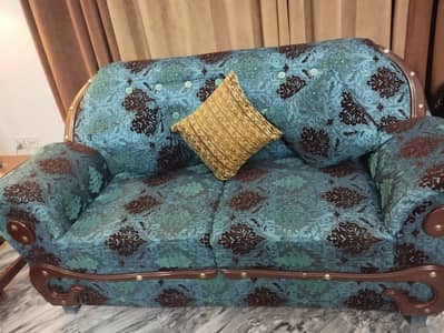 Elegant 6-Seater Sofa Set | Premium Look | Beautiful Wooden Frame