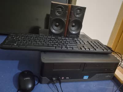 Fujitsu Desktop PC Complete Set | CPU + Keyboard + Mouse + Speakers
