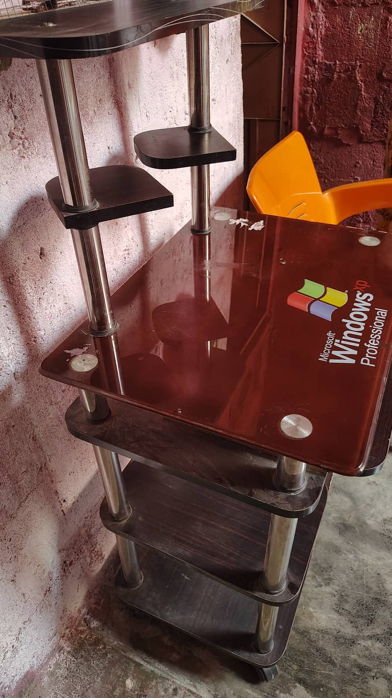 Computer table trolley Good Condition 1