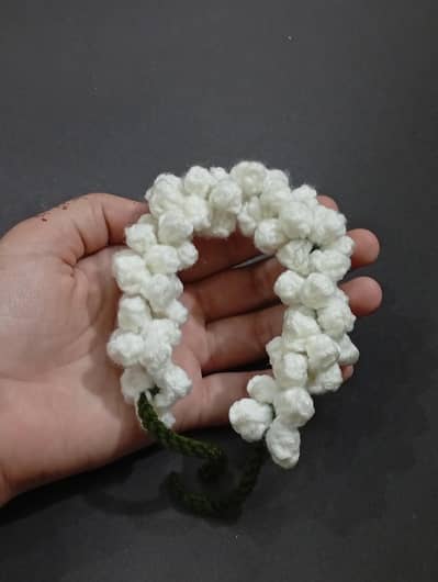 handmade crochet motiya gajra