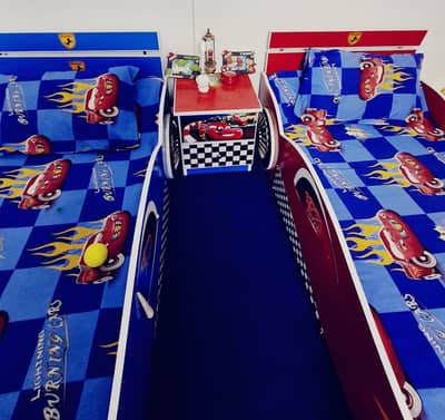 Kids complete bed room furniture in Car Theme
