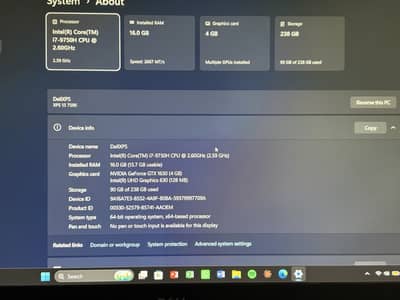 Dell XPS 15 7590 | i7-9750H | GTX 1650 4GB | 16/256 | FHD