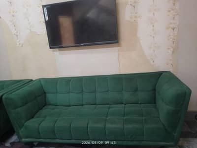 Velvet Type 7 Seater Sofa Set