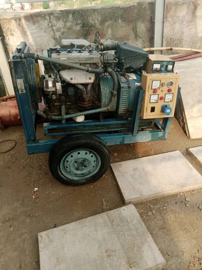 15 KVA Petrol Engine Generator (Single Phase) with Wheel Trolley Frame
