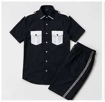 Black Premium Contrast Shirt & Trouser Set – Modern Casual Outfit 