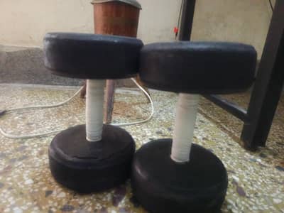 5kg x2 rubber dumbbells