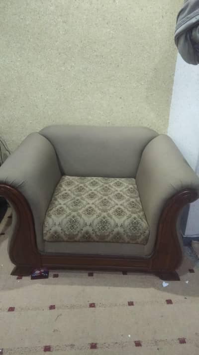 7 seater heavy wooden sofa set for sale