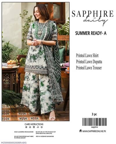 Unstitched Digital Print suit