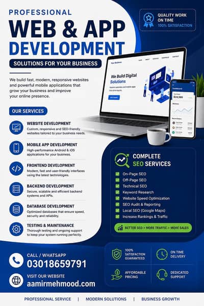 Professional Web & App Development | Complete SEO Services