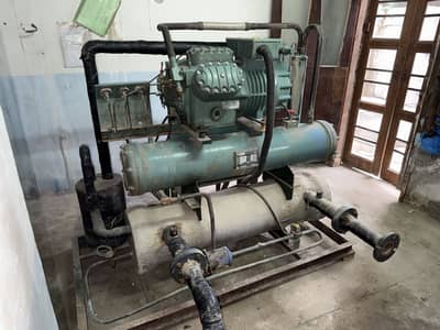 Bitzer 25HP Water-Cooled Refrigeration Chiller with Cooling Tower