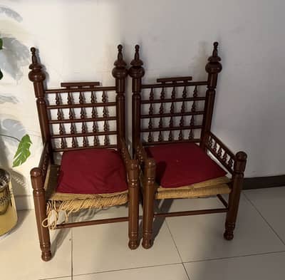 Wood Chair set for sale
