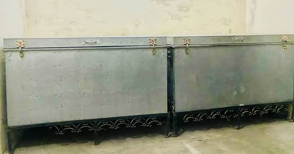2 Large Heavy Duty Metal Sandook – Both for Sale/Contact 03084084685