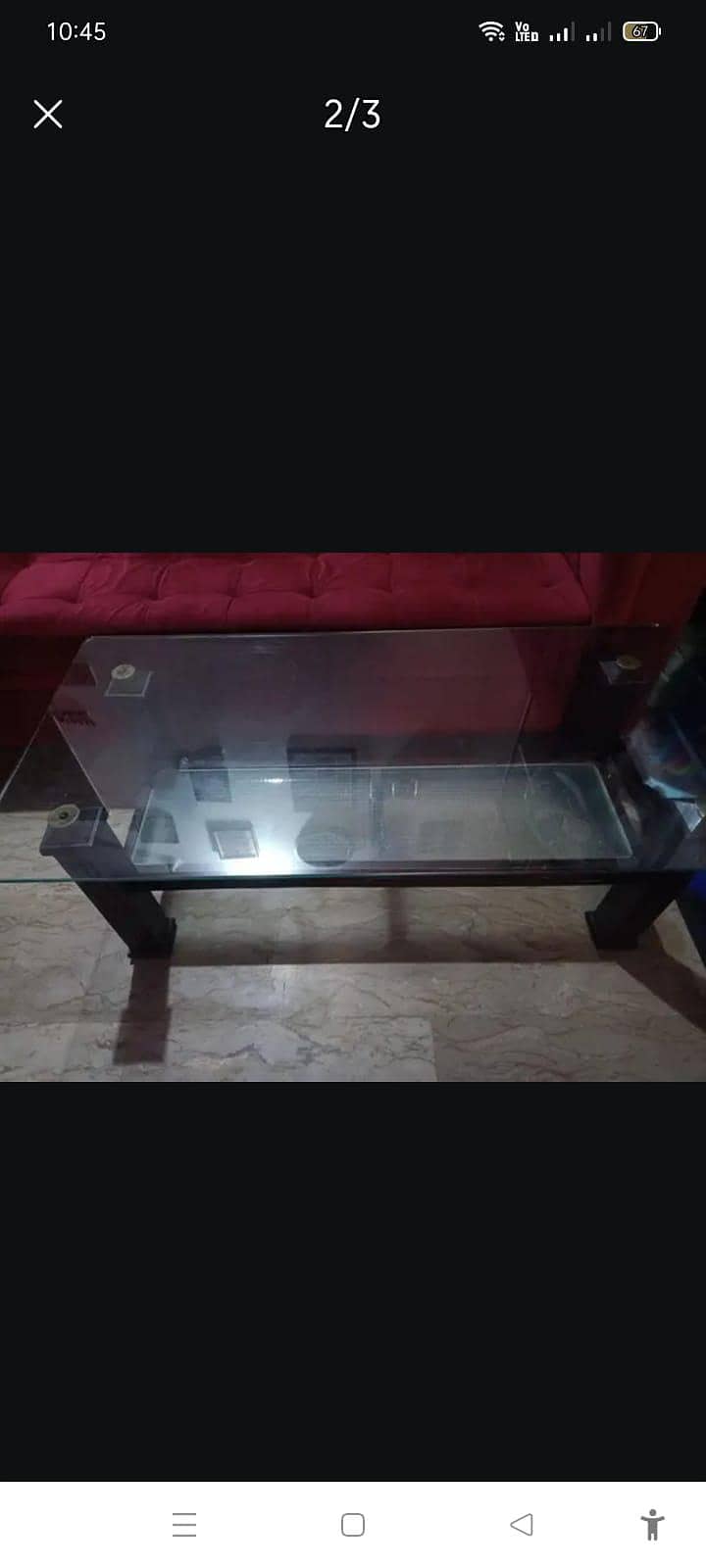 L shape sofa with table 2