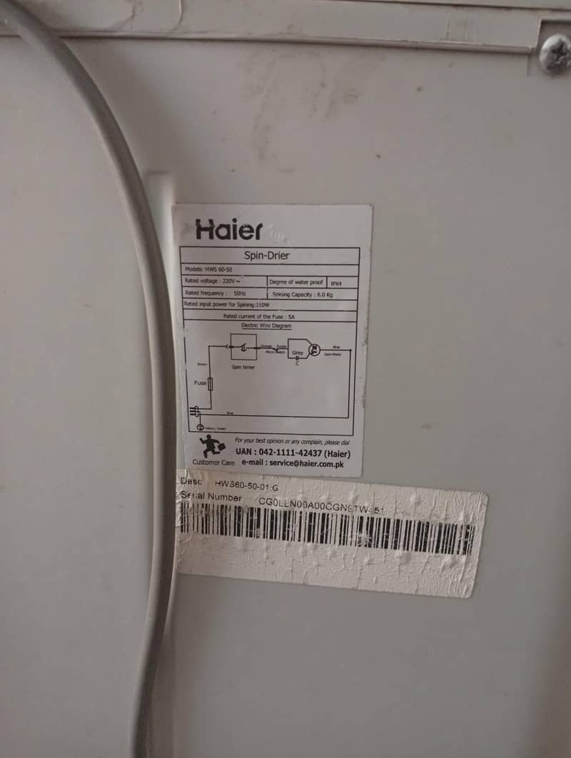 Haier Dryer Machine 2