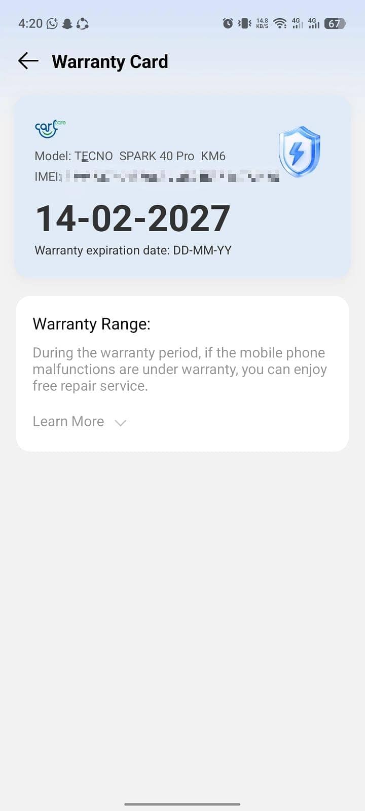 Tecno Other Model 7