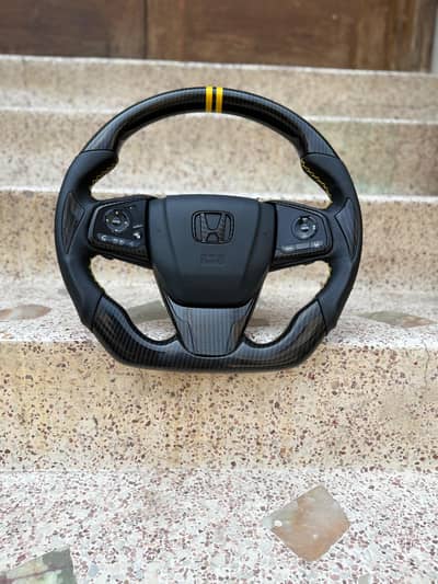 Honda Civic New model Multimedia Steering wheel carbon fiber