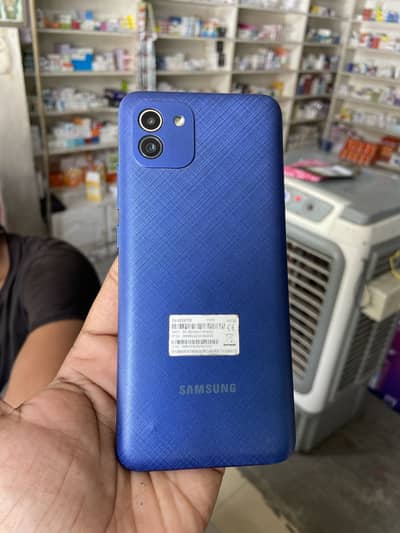Samsung a03 4/64gb 5000battery health used phone