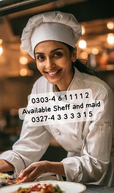 sheff / COOK/ Maids/ care taker/ Baby care / helper available