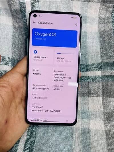 Oneplus 8t 5g 24/256 gb PTA APPROVED