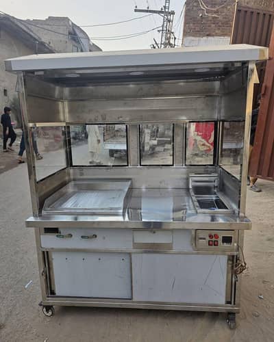 Burger Shawarma stall with fryer Urgent for sale