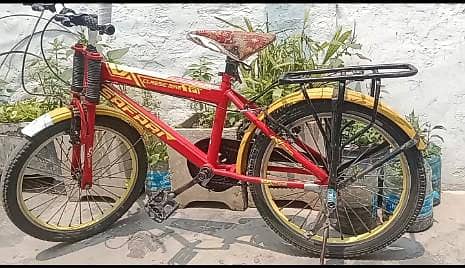Kids Classic Cycle Red & Yellow | Good Condition | Carrier