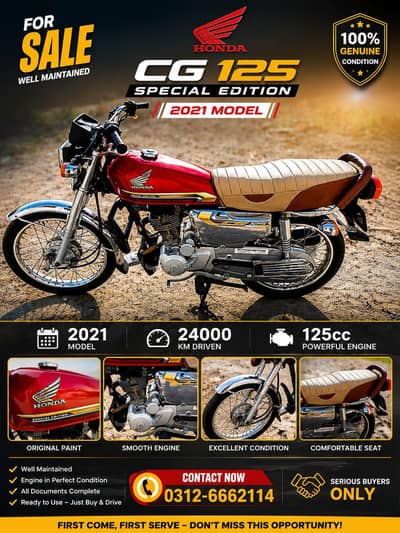 Honda CG 125 Special Edition Self Start 2021