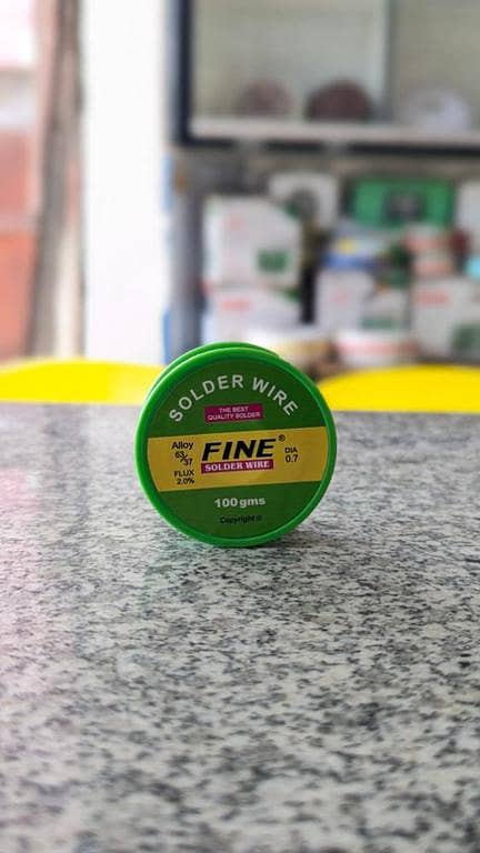 FINE 63/37 Solder Wire 0.7mm Diameter 100g 2% Flux Electronics Soldering Wire