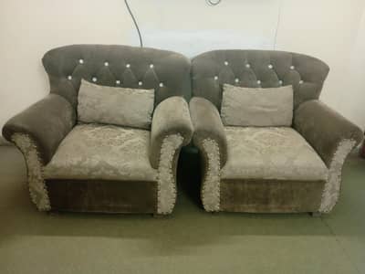 7 seater sofa set and curtains