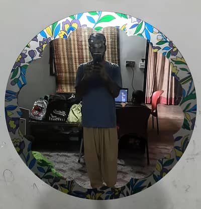 beautiful circle stylish mirror for sale
