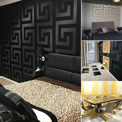 Wallpapers | Flueted panel | Office design | zebra blind | vinyl floor