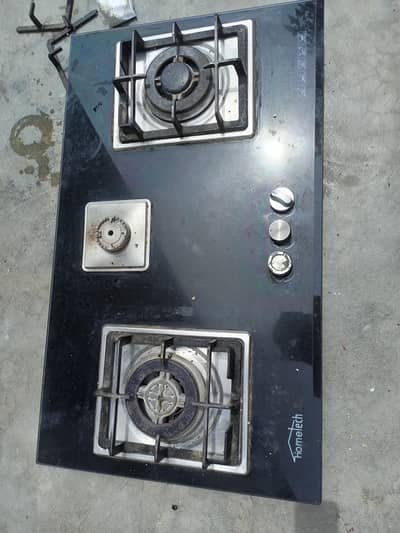 STOVE 3 BURNER IN GLASS