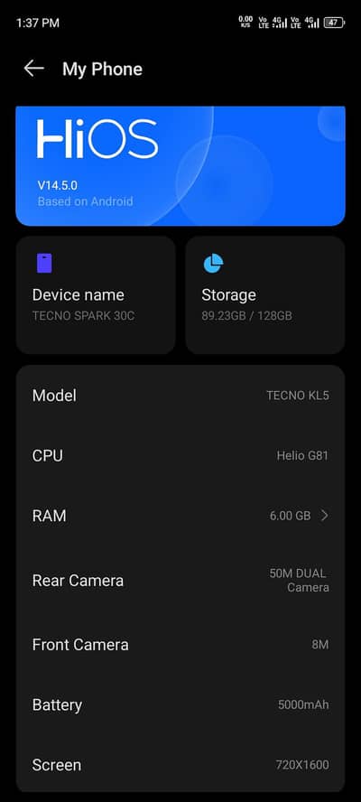 Tecno SPARK 30C