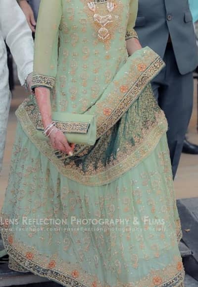 Bridal Mehndi lehenga.