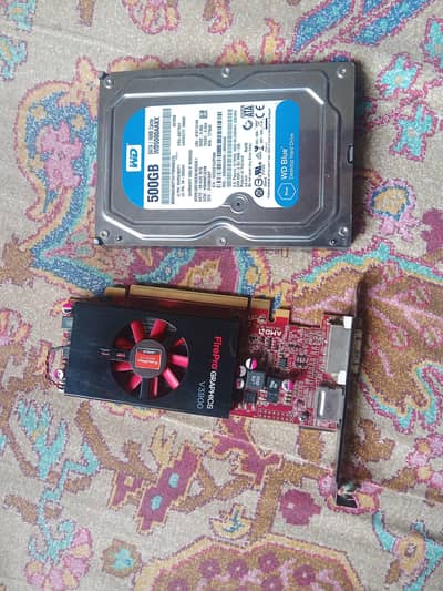 pc hard drive and graphic card