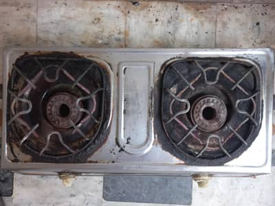 2-Burner Stainless Steel Gas Stove (Used)