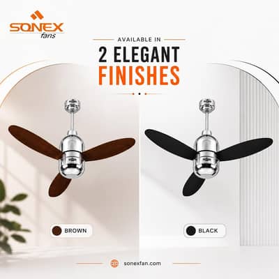 Sonex fan crystal 30watt inverter fan
