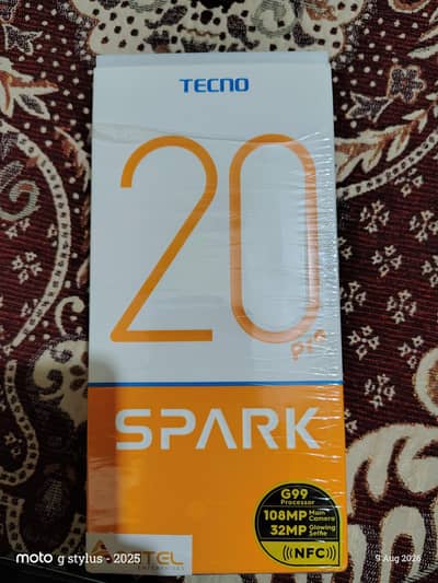 Tecno Spark 20 Pro ram 8+8 rom 256