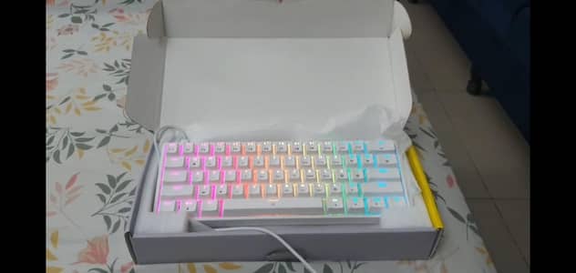 Gaming Mechanical Keyboard blue switch wired. Rgb backlight