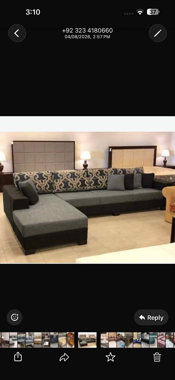 L shape sofa - corner sofa - sofa set - 0