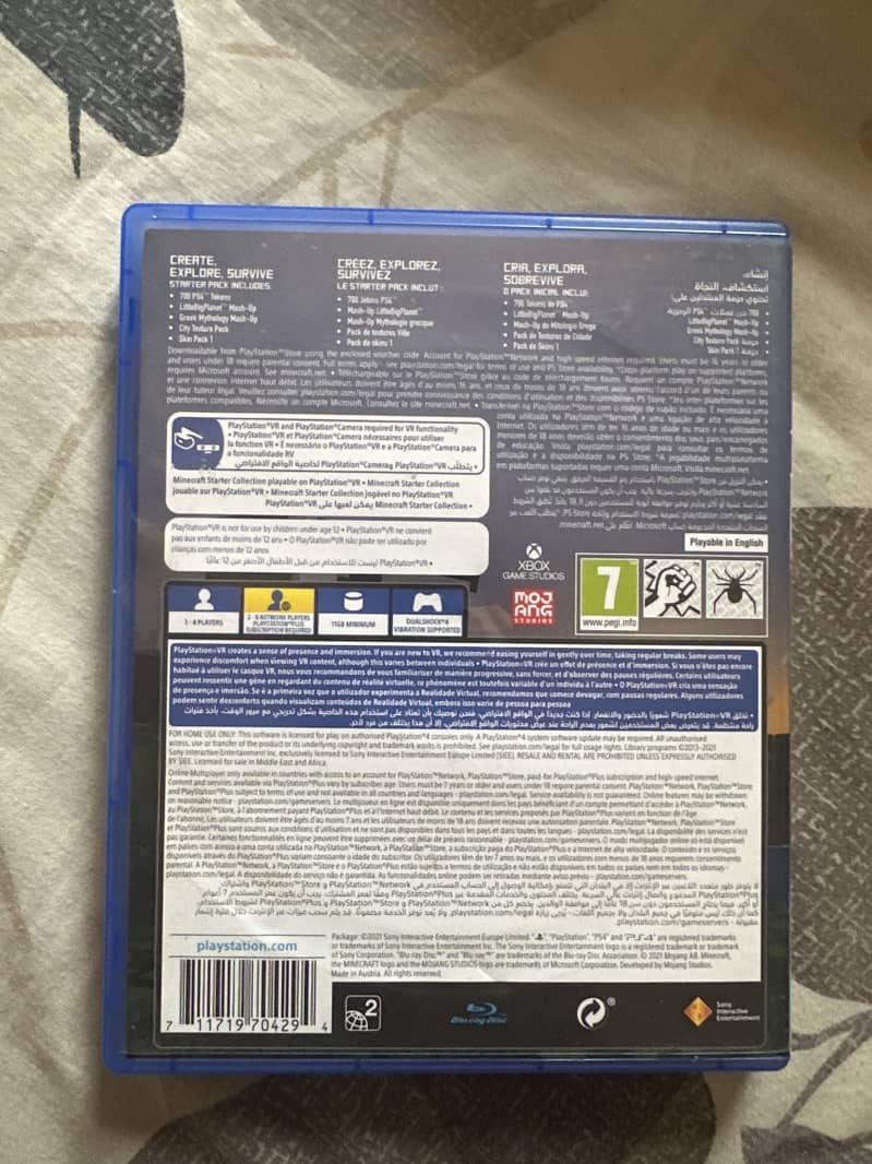 MINECRAFT PS4 used 3