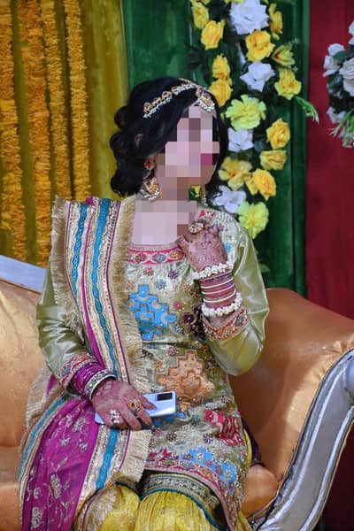 Mehndi bridal dress for sale