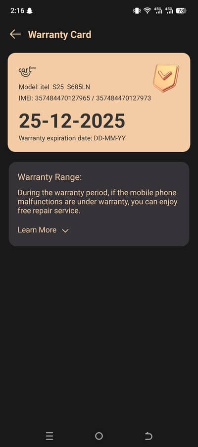 Itel S25