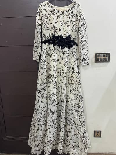 maxi Long dress black and skin