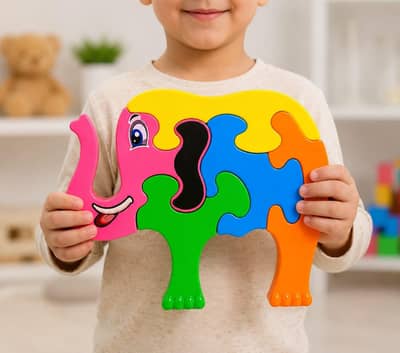 Kids Elephant Puzzle Toy | Educational Learning Puzzle for Kids 3+