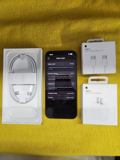 Apple iPhone 17 Air with original charger and wire
