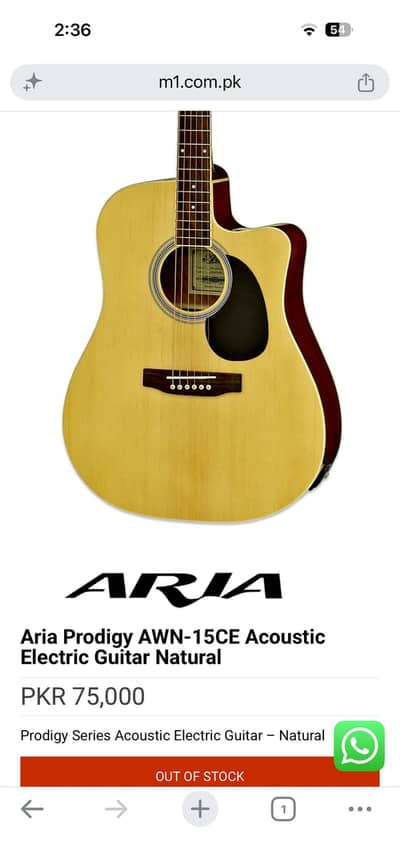 Guitar semi acoustic