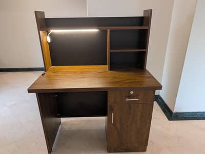Office Table with Shelf