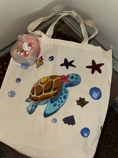Bags and paintings