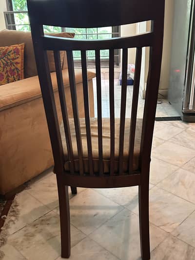 6 dining chairs for sale in wood price slightly negoatiaable